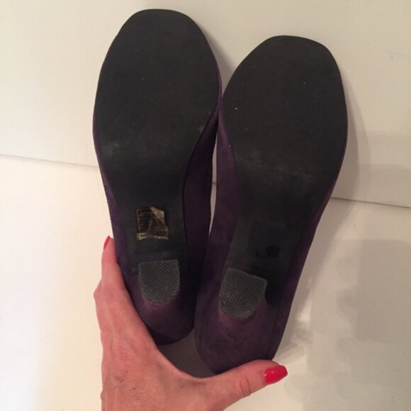 JEFFREY CAMPBELL SHOES HEELS PUMPS PURPLE SUEDE LEATHER - Picture 7 of 11